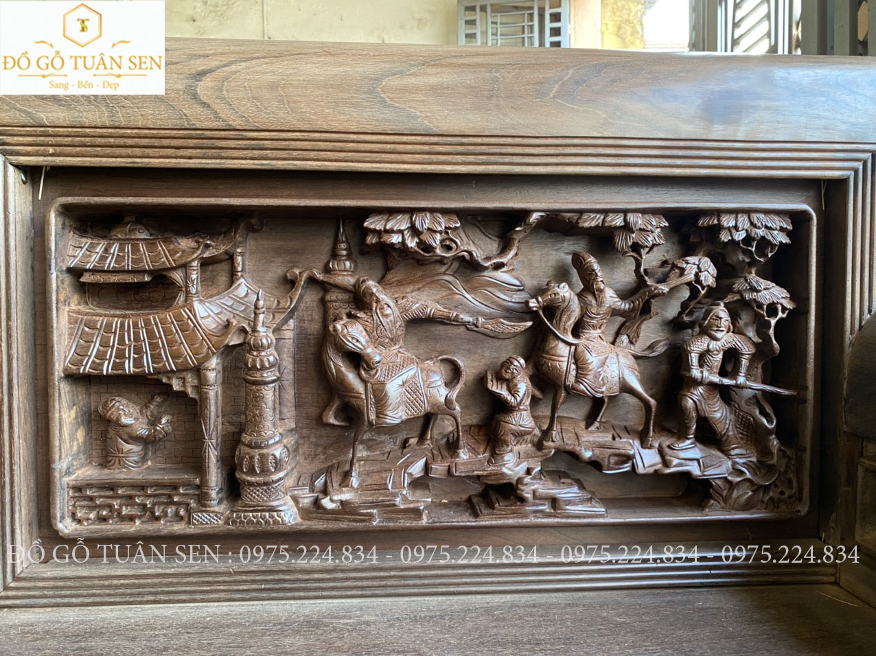 Hình ảnh chi tiết Bộ trường kỷ gỗ gụ cũ đẹp nhất 2023